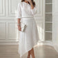 Women's Off-Shoulder Top & Asymmetric Skirt Set