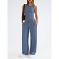 Women's Casual Sleeveless Top & High-Waisted Pants Set