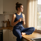 Women's Casual Sleeveless Top & High-Waisted Pants Set