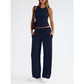 Women's Casual Sleeveless Top & High-Waisted Pants Set