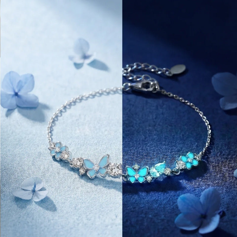 Luminous Garden Butterfly Bracelet