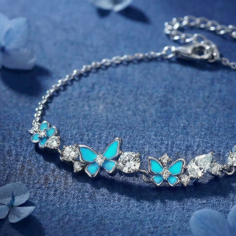 Luminous Garden Butterfly Bracelet