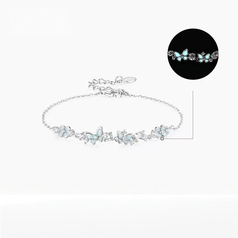 Luminous Garden Butterfly Bracelet