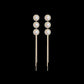 Elegant Tassel Faux Pearl Long Drop Earrings