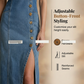 ⌛Limited-Time Offer-Sleeveless V-Neck Button-Front Denim Maxi Dress