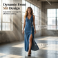 ⌛Limited-Time Offer-Sleeveless V-Neck Button-Front Denim Maxi Dress