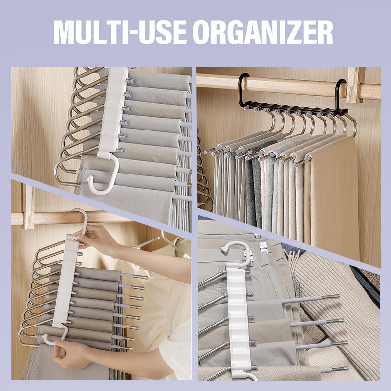 Multi-Layer Space-Saving Pants Hangers