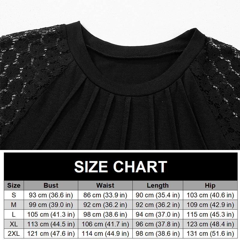 Women’s Elegant Dress with Lace Hollow Sleeves