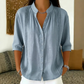 Women's Casual Mandarin Collar Pintuck Top