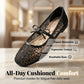 Women's French-Style Mesh Flats with Bow