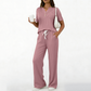 ⌛Limited-Time Offer-Women's Ribbed Knit Top & Pants 2-Piece Set