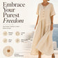 ⌛Limited-Time Offer-Women's Button-Front Short Sleeve Maxi Dress