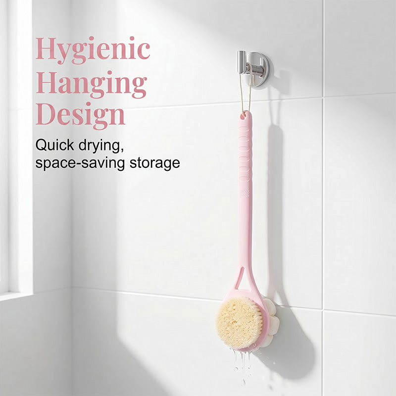 Long Handle 2-in-1 Double Sided Bath Brush