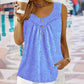 🌸New Arrivals & Special Offers-Women's Printed Sleeveless Top with Button Detail
