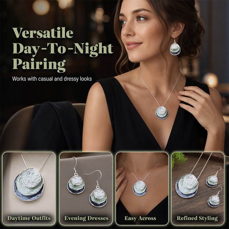 ✨ 50% OFF – Boho Layered Necklace & Earring Set, Statement Jewelry Duo That Instantly Elevates Any Outfit from Day to Night
