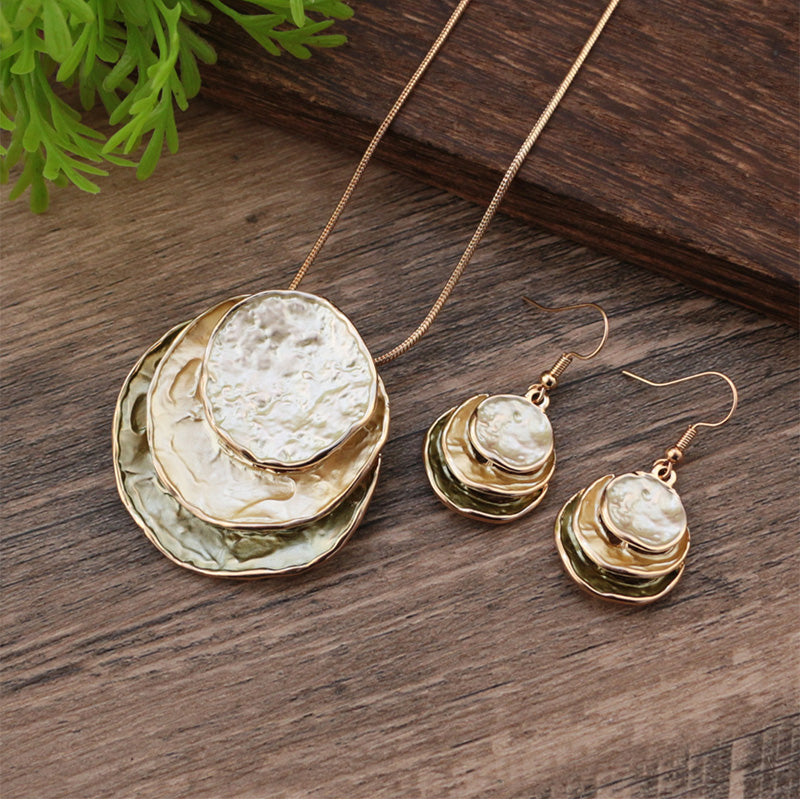 ✨ 50% OFF – Boho Layered Necklace & Earring Set, Statement Jewelry Duo That Instantly Elevates Any Outfit from Day to Night
