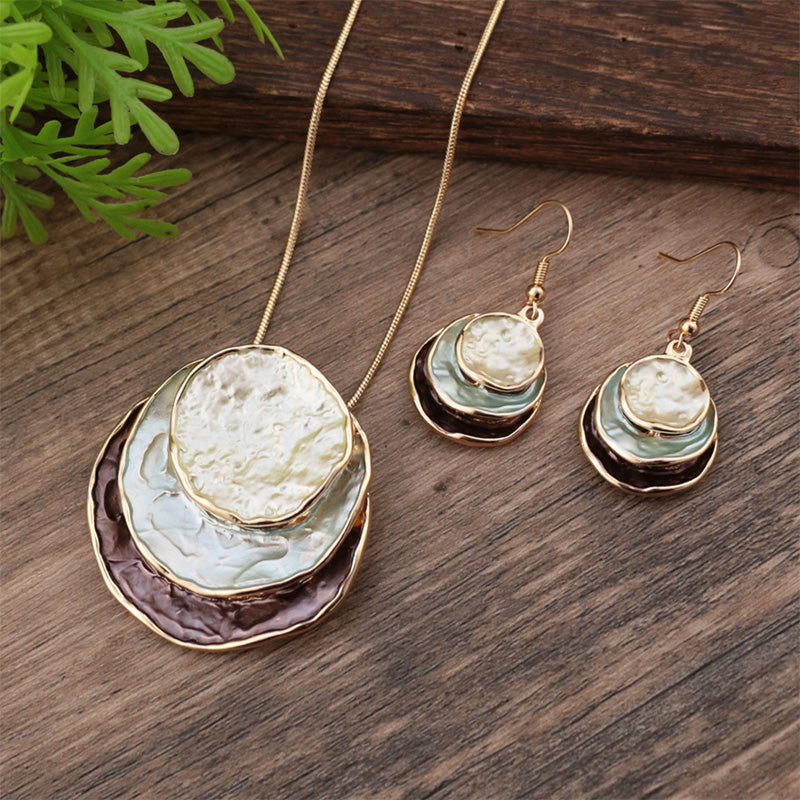 ✨ 50% OFF – Boho Layered Necklace & Earring Set, Statement Jewelry Duo That Instantly Elevates Any Outfit from Day to Night