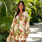 ⌛Limited-Time Offer-Women Summer V-Neck Flutter Sleeve Vacation Dress with Drawstring