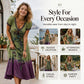 🔥New Arrivals & Special Offers-Women's Vintage V-Neck Floral Maxi Dress
