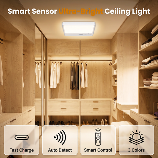 ⌛Limited-Time Offer-Rechargeable Motion Sensor Ceiling Light