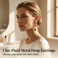 Women Minimalist Metallic Textured Pendant Earrings
