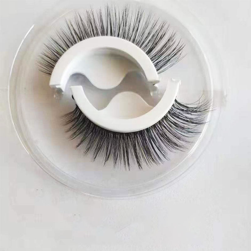 👁️Reusable Self-Adhesive False Eyelashes – 3-Pair Glue-Free Lash Set💕