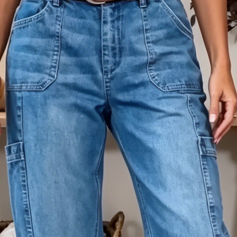 👖 50% RABATT! 🌸 Women's Casual Stretchy Cropped Denim Pants – Comfortable & versatile – Perfect for casual days, summer outings or office chic – breathable and stylish ✨🌿