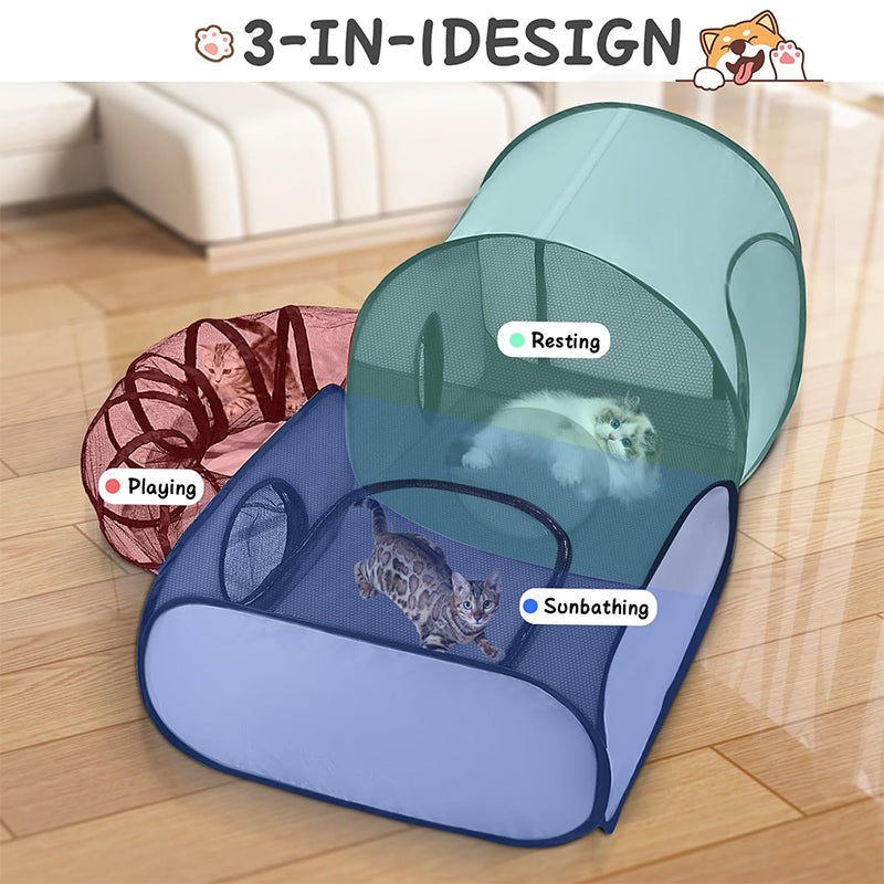 ⏰ 50% OFF – Meow-ster Deal! 🐾🏠 Large Cat Tunnel – Play, Hide, Chase & Nap in One Cozy Spot! | Fits All Cats – Even Chonky Ones 🐈⬛💤