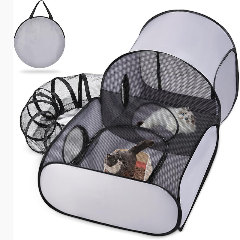 ⏰ 50% OFF – Meow-ster Deal! 🐾🏠 Large Cat Tunnel – Play, Hide, Chase & Nap in One Cozy Spot! | Fits All Cats – Even Chonky Ones 🐈⬛💤
