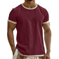 Men's Contrast Trim Crew Neck Tee