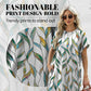 💃 Last Day Sale 50% Off 💐Loose Fit Short Sleeve Dress with Versatile Print Designs