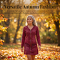 🎉 BUY 1 GET 1 FREE – Women's Long Sleeve Zipper Printed Short Dress, Trendy Print with a Functional Zipper Detail for a Chic Look