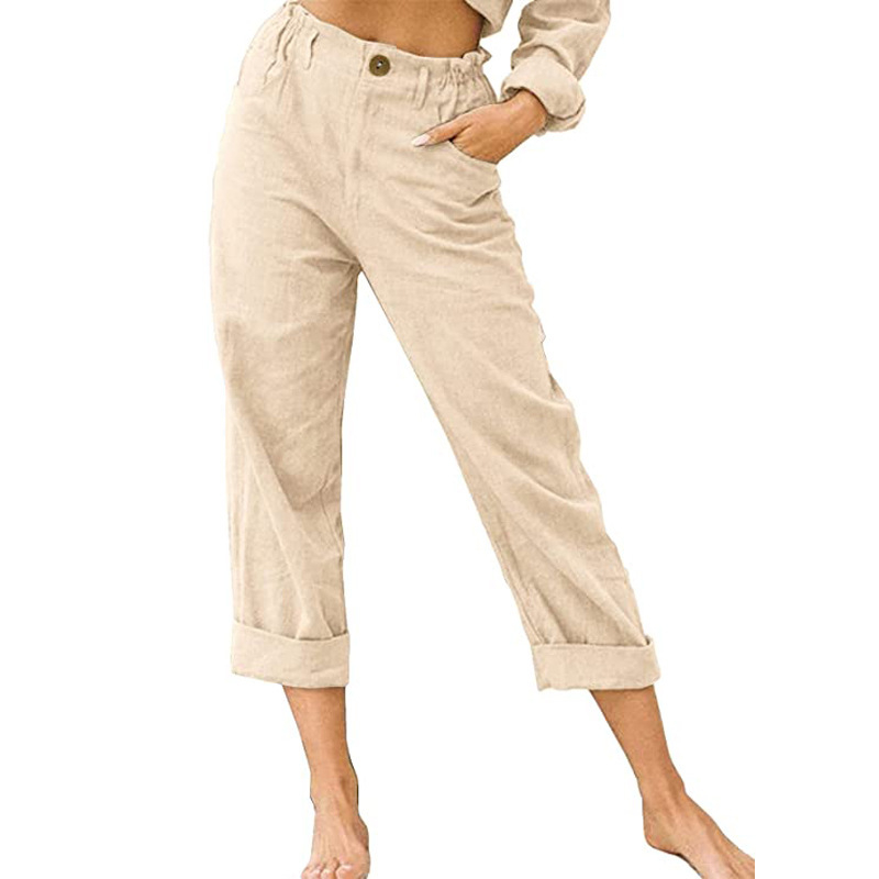 🔥New Arrivals & Special Offers-Women's Relaxed High-Waist Pants with Pockets