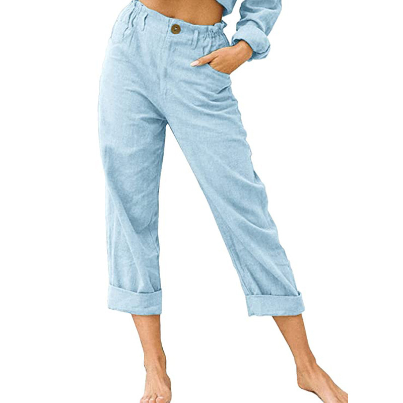 🔥New Arrivals & Special Offers-Women's Relaxed High-Waist Pants with Pockets