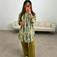 🔥New Arrivals & Special Offers-Women Tie Dye V Neck Roll Up Sleeve 2 Piece Matching Pants Set
