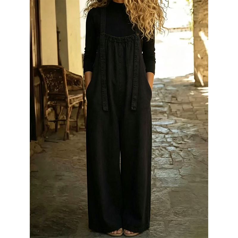 🔥New Arrivals & Special Offers-Women's Casual Loose Fit Denim Style Overalls