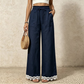 🌿Women's Wide Leg Linen Pants with Lace Hem