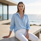 Women's Casual Loose Half-Button Shirt