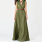 Waist-Defining Shirt Dress