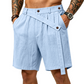 Men's Summer Linen Shorts Casual Loose Fit Beach Shorts