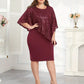 🌙🌸 LIMITED TIME 50% OFF! 🦋Asymmetrical Cape Sequin Dress – Unique cape detail & sleek silhouette – Effortless evening elegance.