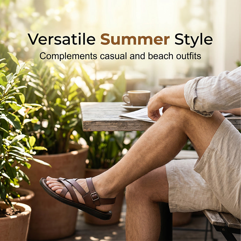 ⏳Time-Limited Special⏰Men Roman Sandals Summer Casual Soft Sole Beach Shoes