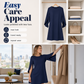 New Arrival✨🌸 Elegant Cape Sleeve Dress in Solid Colors – Breezy & Flattering for Any Occasion