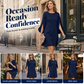 New Arrival✨🌸 Elegant Cape Sleeve Dress in Solid Colors – Breezy & Flattering for Any Occasion
