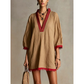 🌿Women's V-Neck Loose Cotton Linen Dress