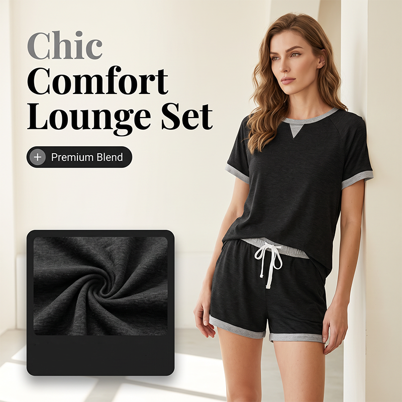 Women's Casual Top and Shorts Set