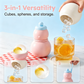3-in-1 Snowman Ice Ball and Cube Mold