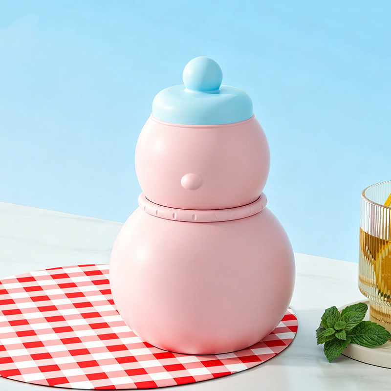 3-in-1 Snowman Ice Ball and Cube Mold