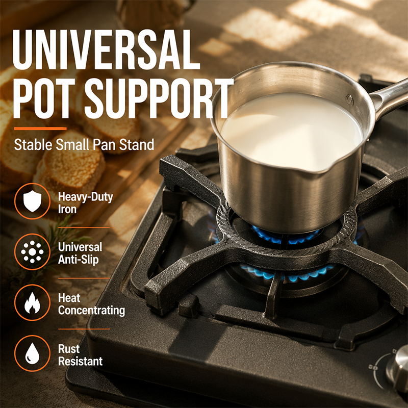 ⌛Limited-Time Offer-4-Prong Cast Iron Wok Support Stand