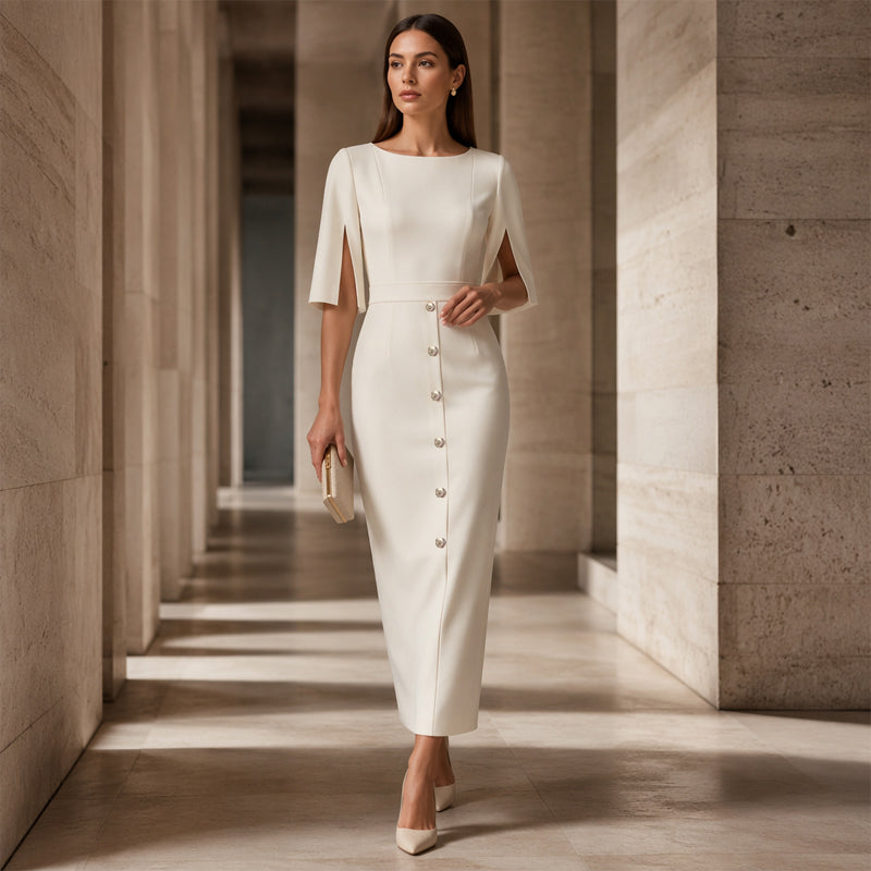 Women's Elegant Split Sleeve Dress
